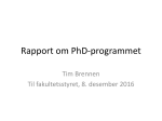 Rapport om PhD-programmet
