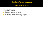 Social Forces Human Development Learning and Learning Styles