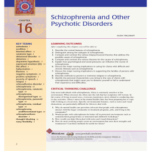 Schizophrenia and Other Psychotic Disorders