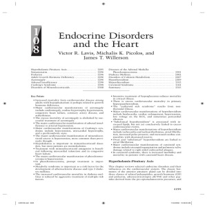 Endocrine Disorders and the Heart
