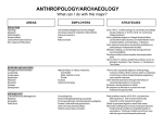 anthropology/archaeology