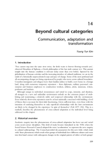 Beyond cultural categories - cmm330interculturalcommunication
