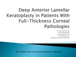 13381: Deep Anterior Lamellar Keratoplasty in Patients With Full