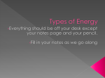 Types of Energy Powerpoint