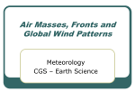 Weather Forecasting and Air masses