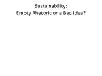 Sustainable: capable of being sustained