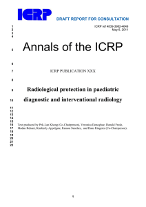 Radiological Protection in Paediatric Diagnostic and Interventional