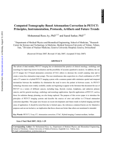 Computed Tomography Based Attenuation Correction in PET/CT