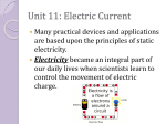 Unit 11: Electric Current