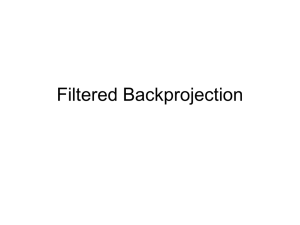 Filtered Backprojection