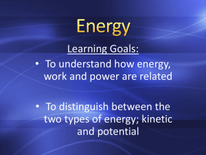 Energy - 3 Science