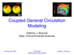 Coupled General Circulation Modeling