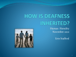 how is deafness inherited?