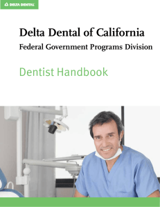 Delta Dental of California Dentist Handbook