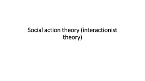 Social action theory - The Richmond Philosophy Pages