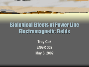 Biological Effects of Power Line Electromagnetic Fields