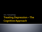 cognitive treatment of depression