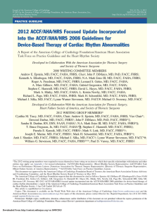 2012 ACCF/AHA/HRS Focused Update