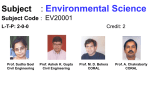 Subject: Environmental Science Subject Code: L-T-P: 2-0
