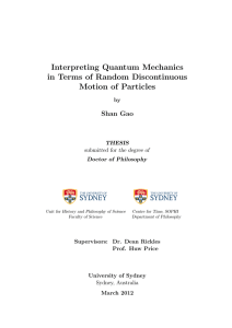 Interpreting Quantum Mechanics in Terms of - Philsci
