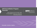 2015 Accreditation Program Overview Training
