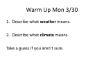 Climate v. Weather