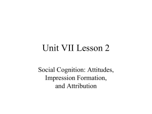 Unit VII-Social Psychology