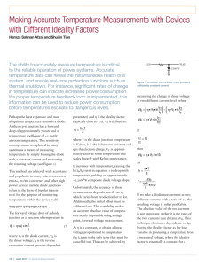 Making Accurate Temperature Measurements with Devices with