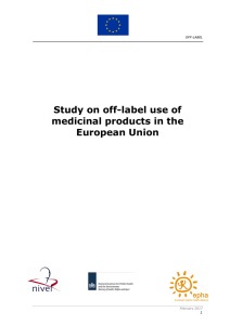Study on off-label use of medicinal products in the European