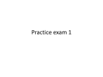 Practice exam 1