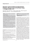 Dynamic contrast-enhanced quantitative perfusion measurement of