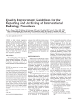 Quality Improvement Guidelines for the Reporting and Archiving of