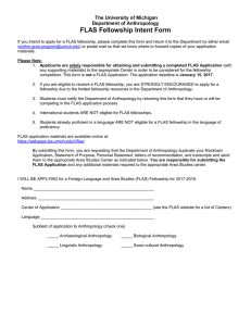 FLAS Fellowship Intent Form