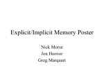 Explicit/Implicit Memory Poster