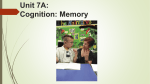 unit 7a memory