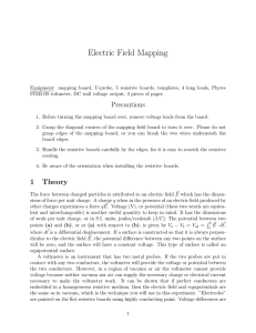 Electric Field Mapping