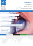 EAEH Newsletter - European Association of Eye Hospitals