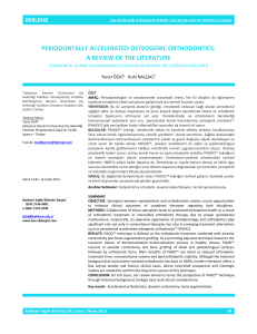 periodontally accelerated osteogenic orthodontics: a