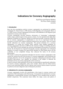 Indications for Coronary Angiography