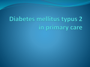 Diabetes mellitus typus 2 in primary care