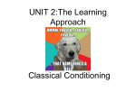Edexcel AS learning approach classical conditioning