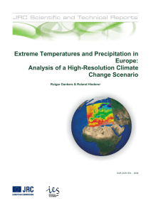 Extreme Temperatures and Precipitation in Europe