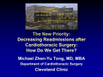 Decreasing Readmissions after Cardiothoracic Surgery