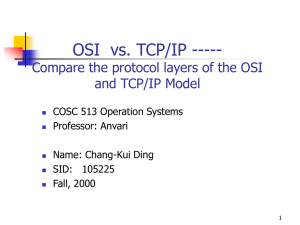 Comparison and Contrast between the OSI and TCP/IP Model