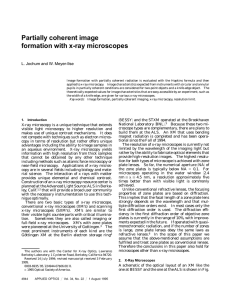 Partially coherent image formation with x