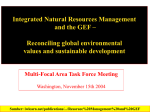 Integrated Natural Resources Management and the GEF