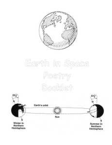 Earth in Space Poetry Booklet