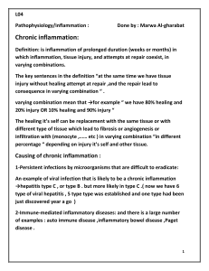 L04 Pathophysiology Inflammastion