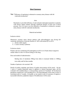 For ranolazine study