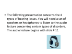 Causes of hearing disorders